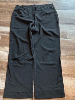 George Black Straight-Leg Work Pants